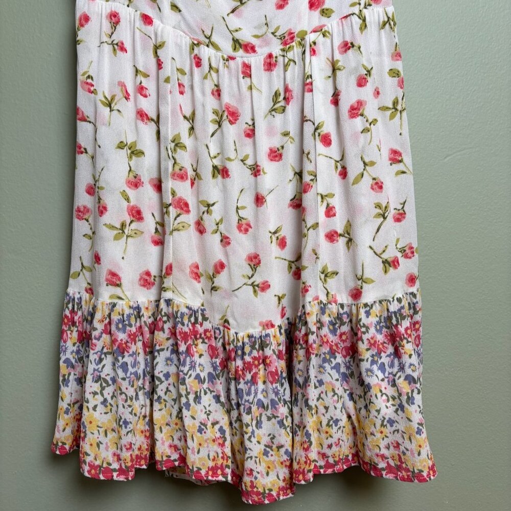 Reformation Womens Floral Dress Size 6 Mini Fairy Feminine Flowy Spring Party - Picture 4 of 14